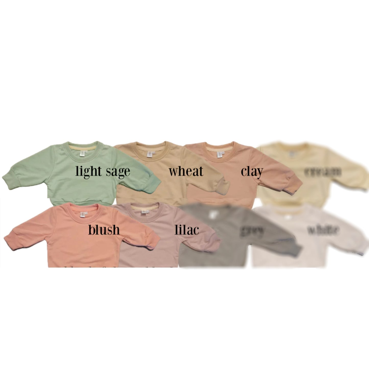 Custom Name Ribbed Edge Crewneck