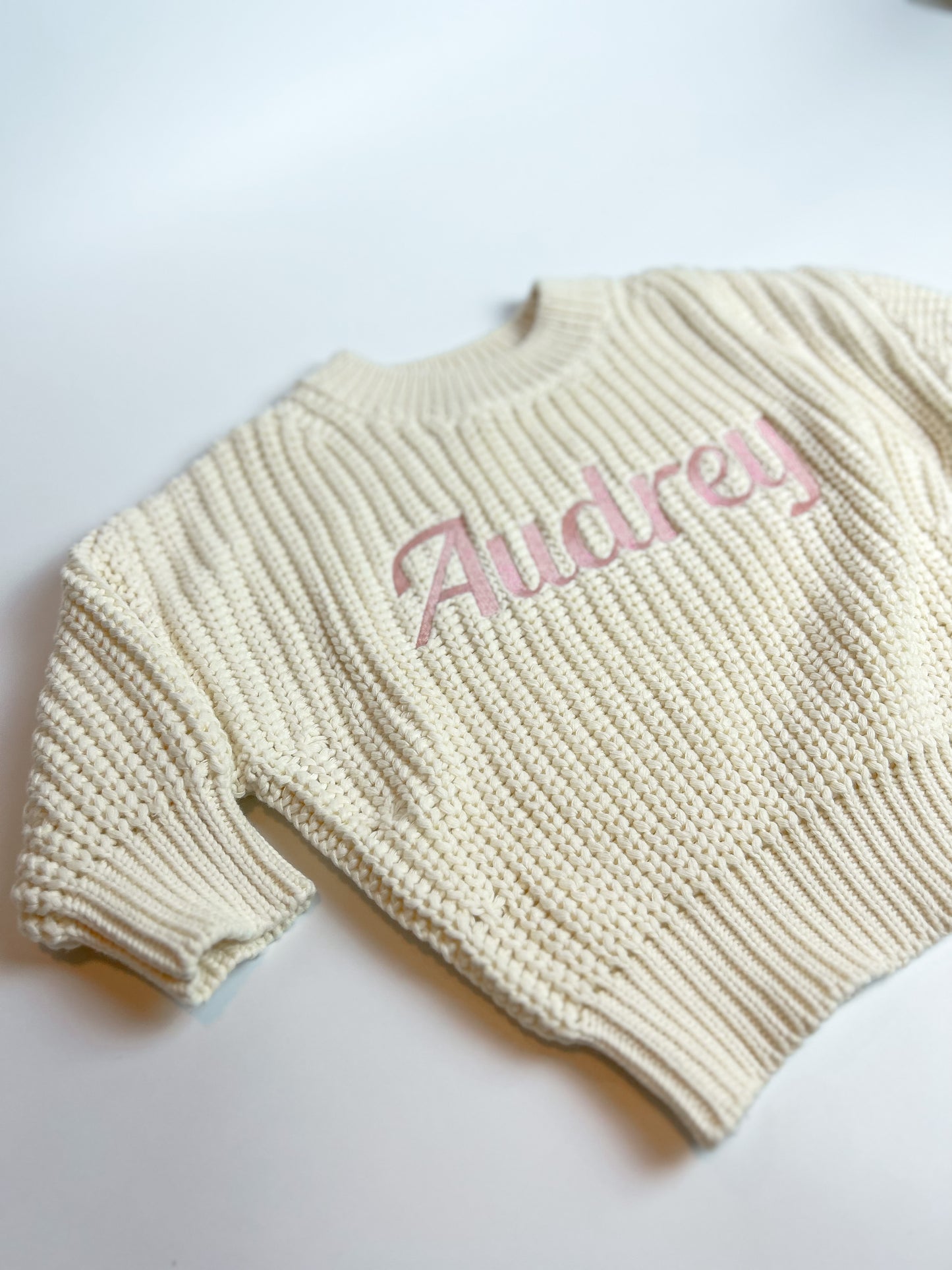 Embroidered Custom Name Sweater