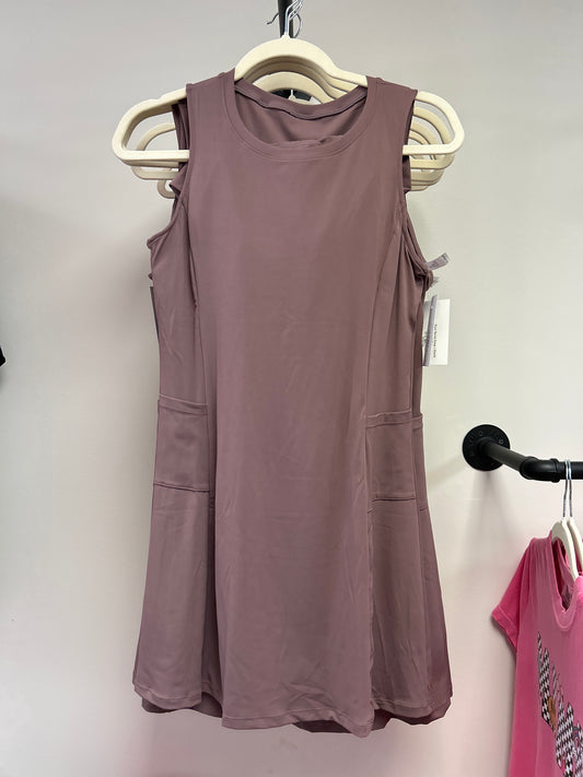 Plum Tennis Dress + Biker Shorts