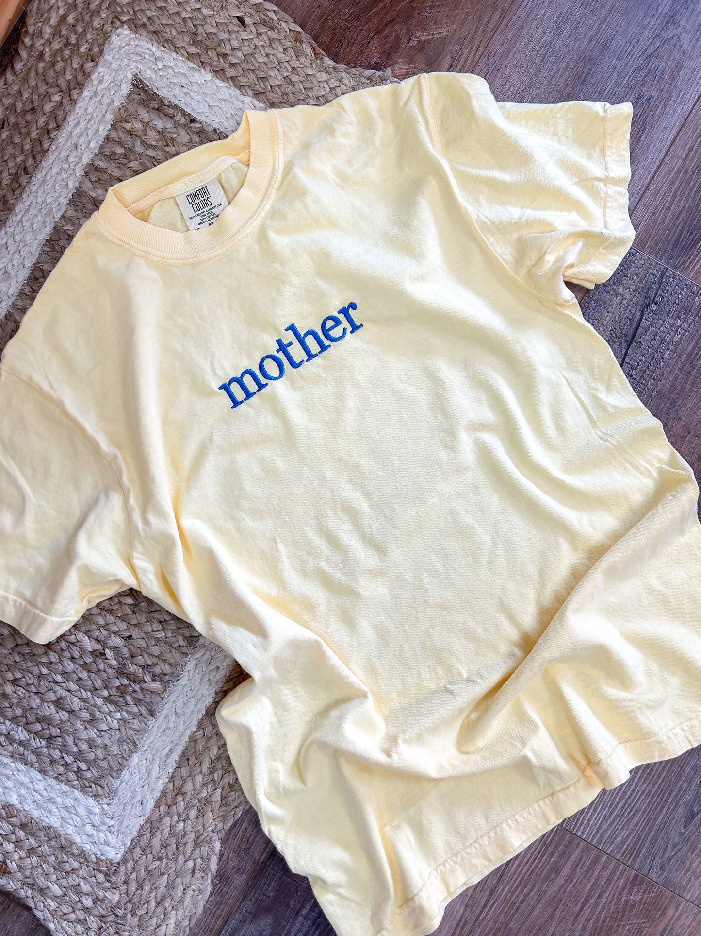 Mother Embroidered Tee | Butter