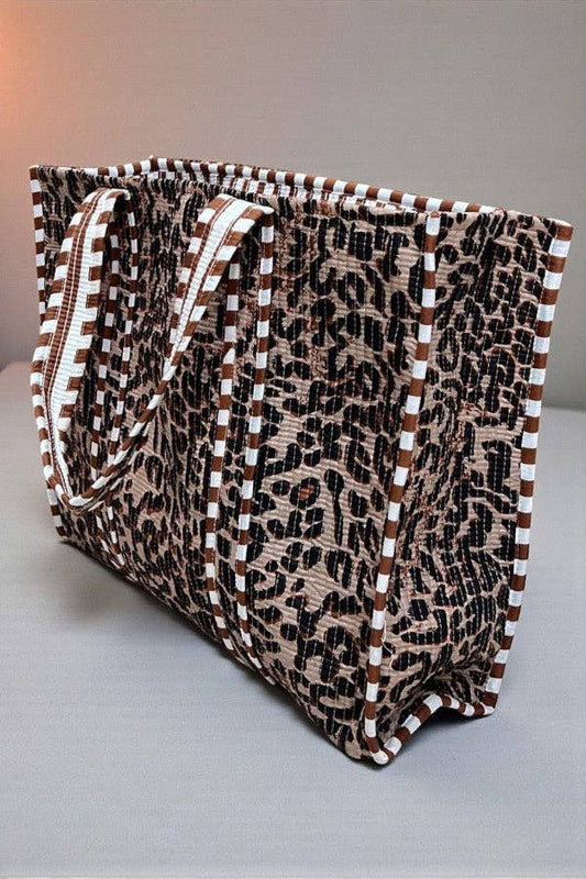 Wild Thing Leopard Print Tote Bag