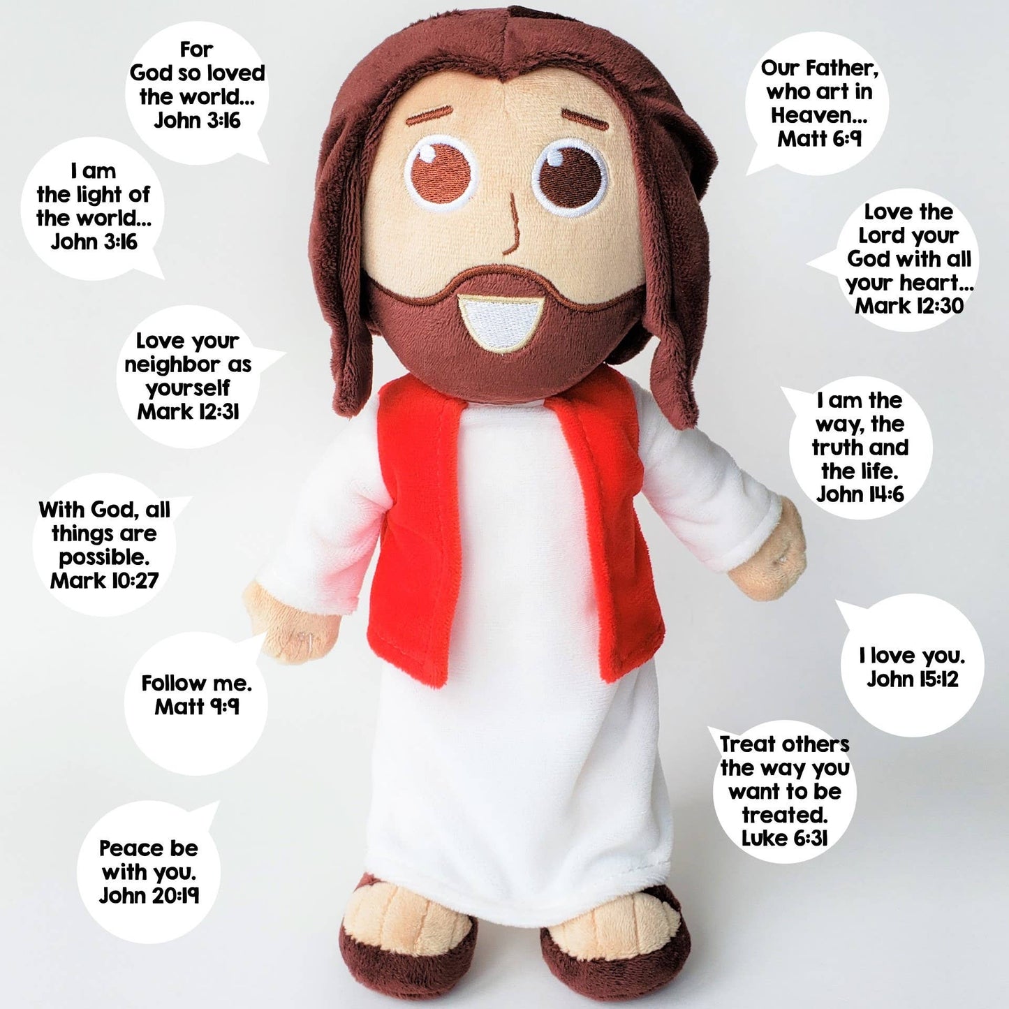 The Talking Jesus Doll - Speaks 10 Bible Verses
