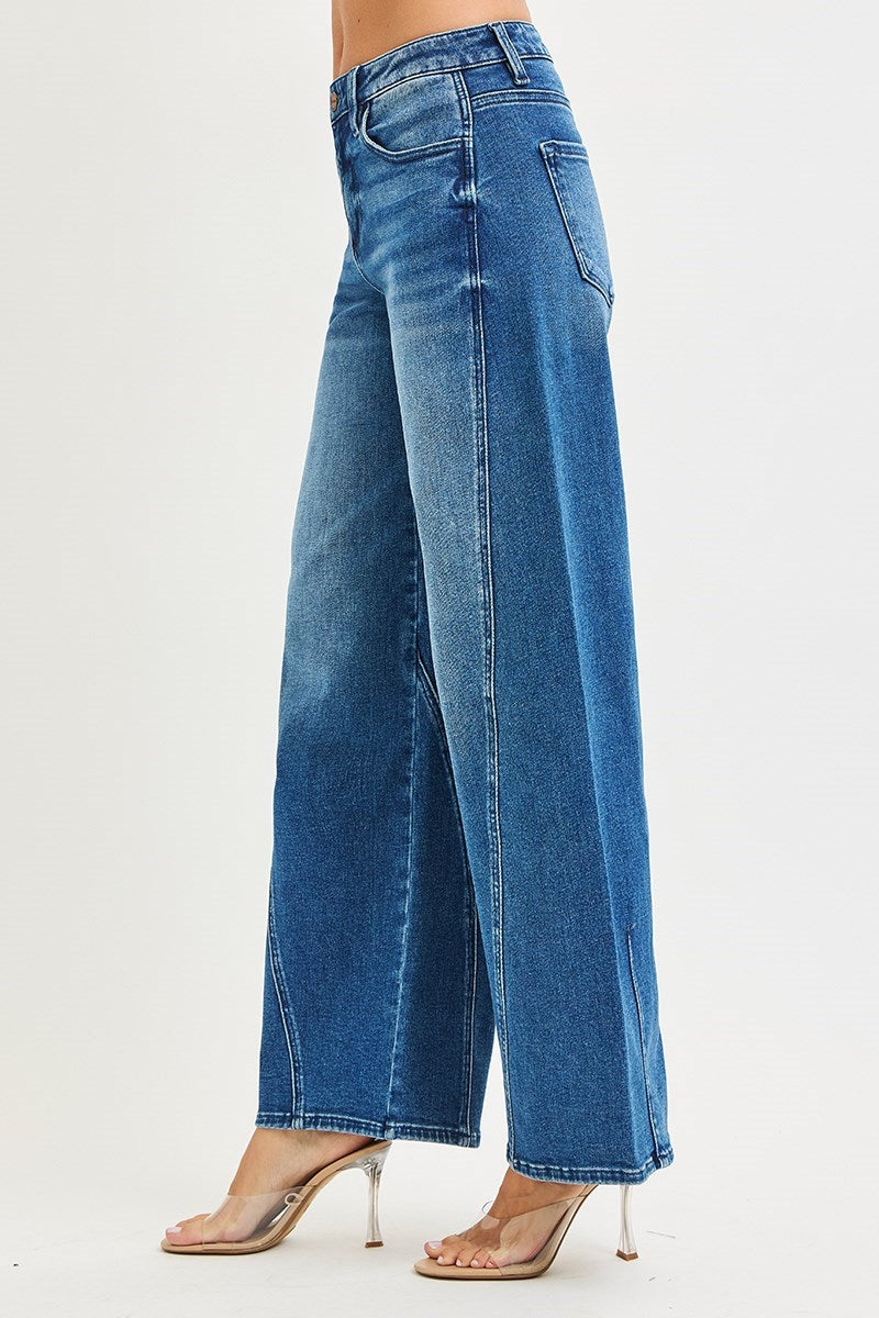 Risen Slouchy Barrel Jeans | Dark