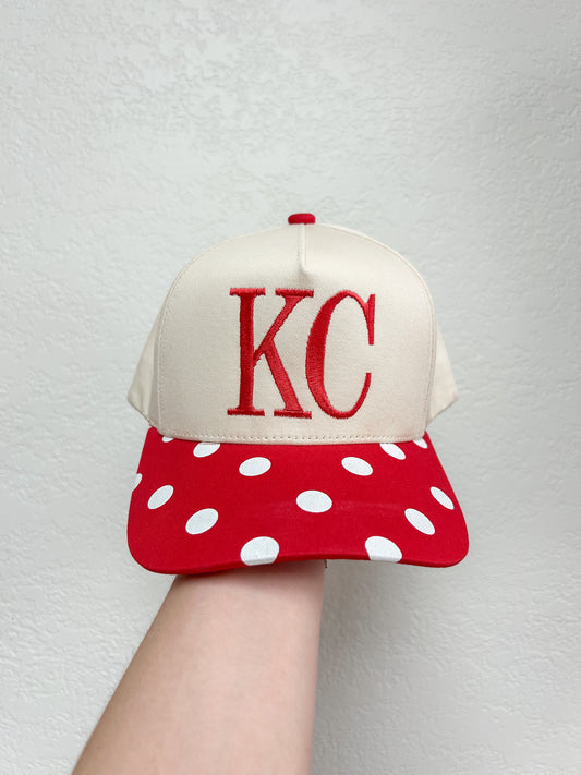 KC Polka Dot Embroidered Hat