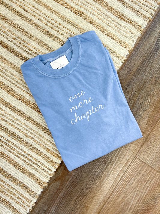 One More Chapter Embroidered Tee