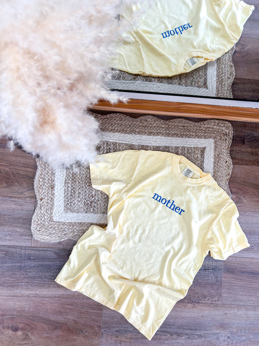 Mother Embroidered Tee | Butter