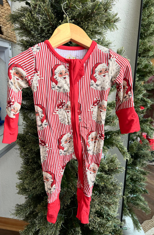 Vintage Santa Bamboo Zippy