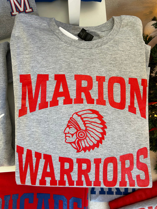 Marion Warriors Tshirt | Sport Gray