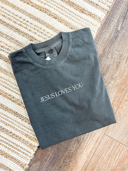 Adult Jesus Loves You Tee