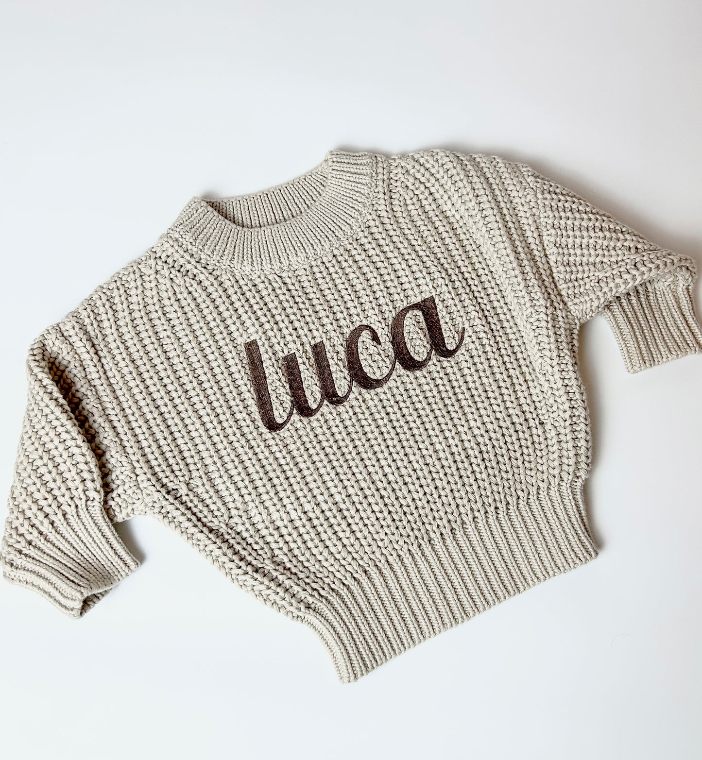 Embroidered Custom Name Sweater