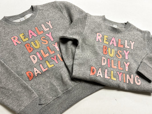 Dilly Dally Toddler/Youth Crewneck