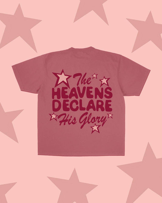 Heavens Declare His Glory Graphic Tee | Terracotta Rose