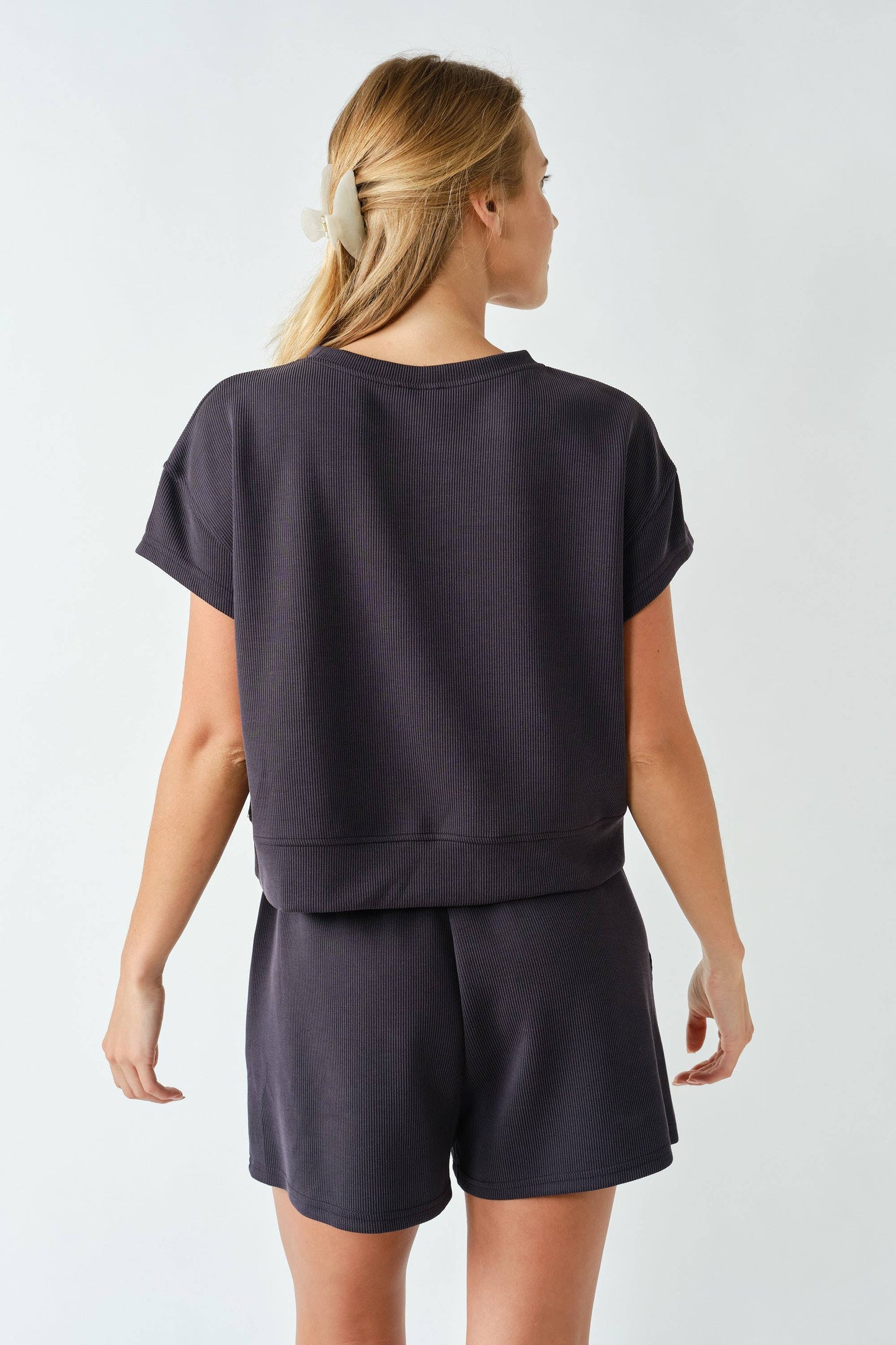 Luxe Rib Classic Shorts | Black