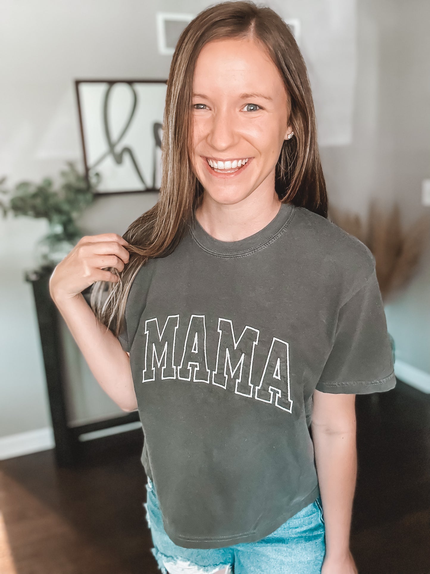 Mama Varsity Boxy Tee