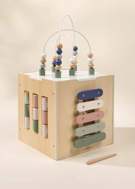 Wooden Activity Cube Toy