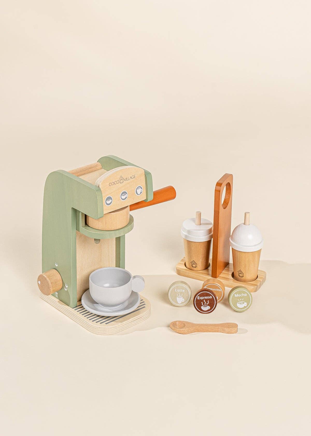 Wooden Coffee Maker Toy Set